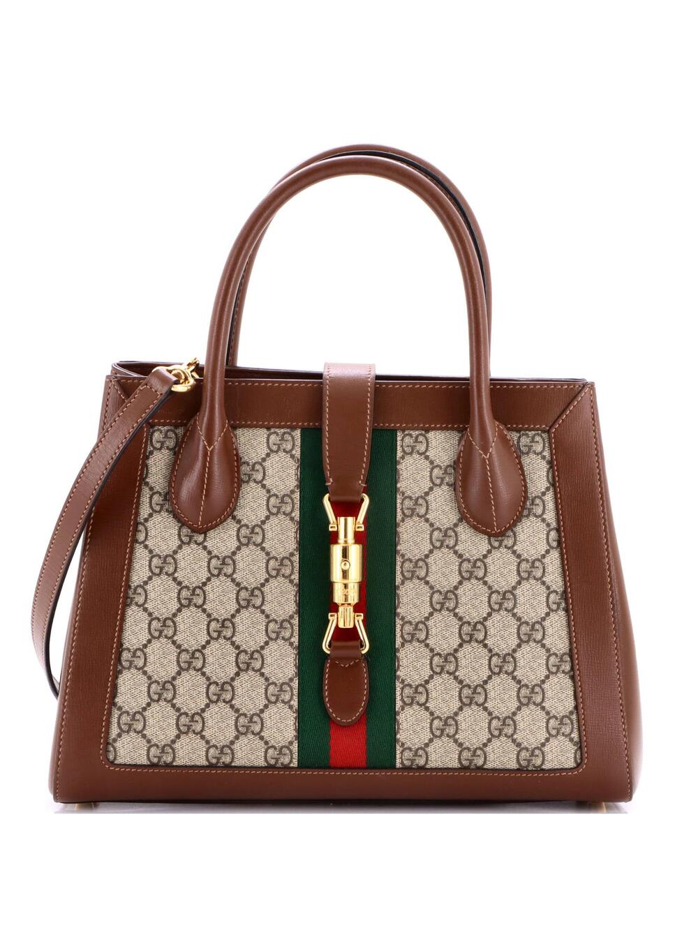 Gucci Jackie Web Tote Gg Canvas And #364630G19B